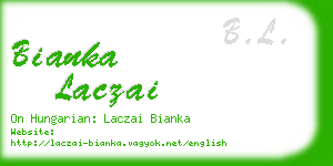 bianka laczai business card